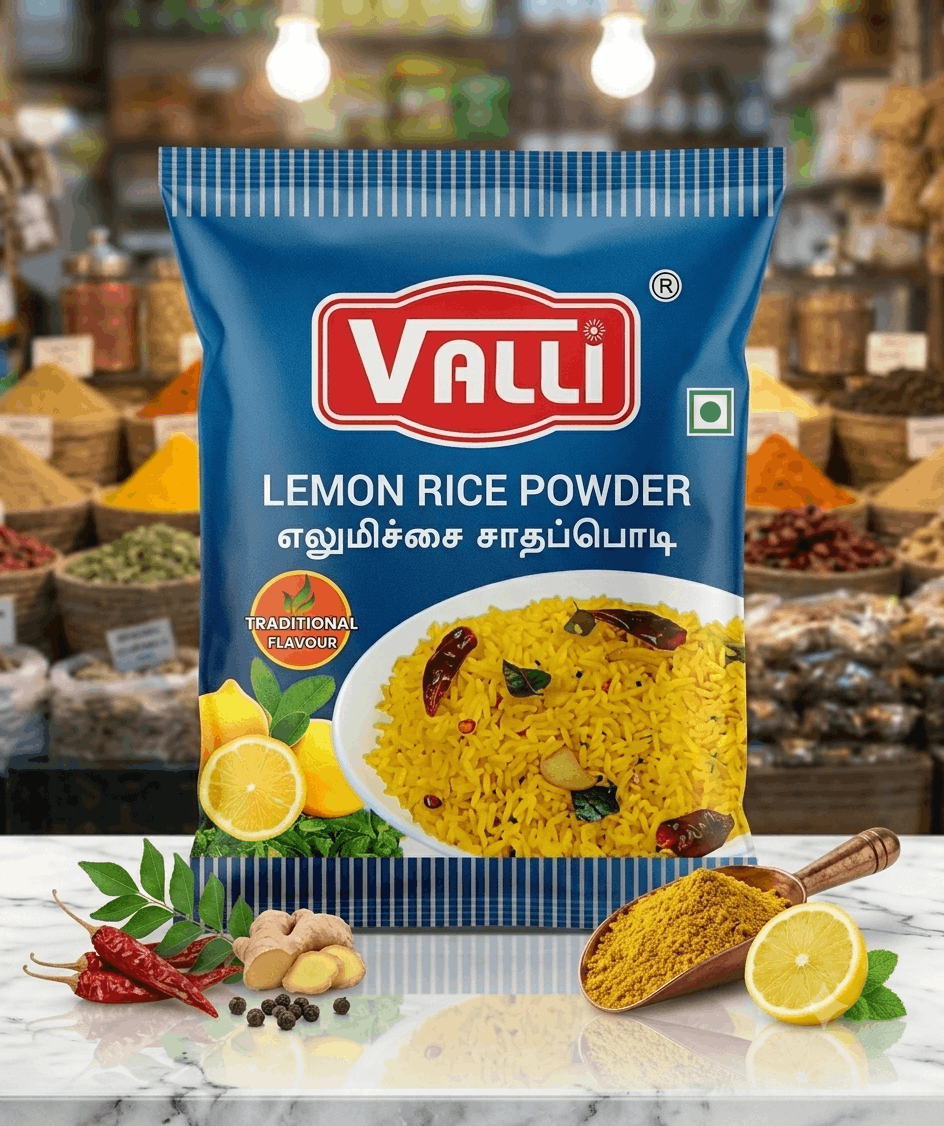 Valli Masala company எலுமிச்சை சாதப்பொடி Lemon Rice Powder