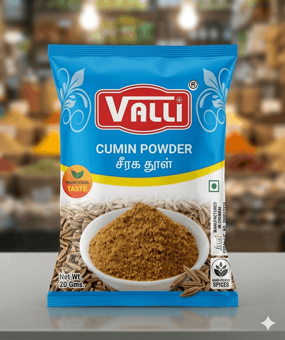 Valli Masala company Cumin powder